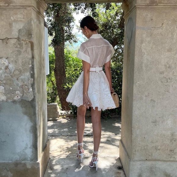 ZIMMERMAN POSTCARD EMBROIDERED MINI - Picture 8 of 11